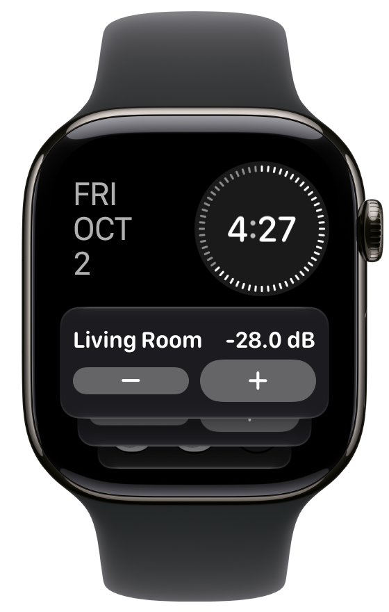 The Receiver Remote widget in the Smart Stack